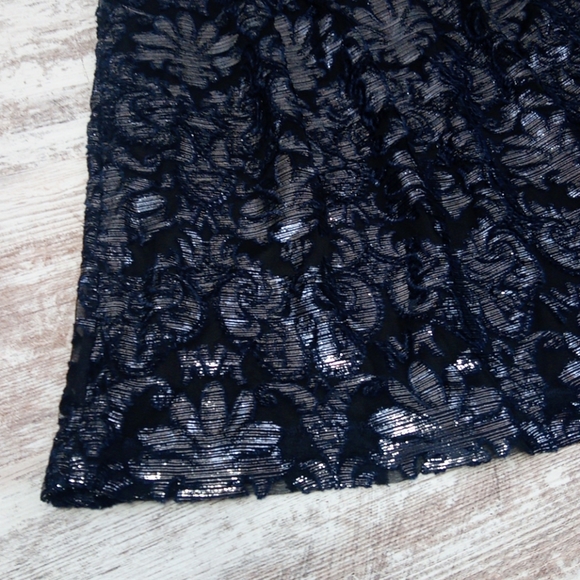 Painted Heart Chic Sparkly Lacey Patterned Lined Women's Skirt - Picture 3 of 16